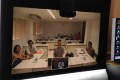 ใช้งานระบบ Video Conferencing ด้าน Telepresence   สอบป้องกันวิทยานิพนธ์