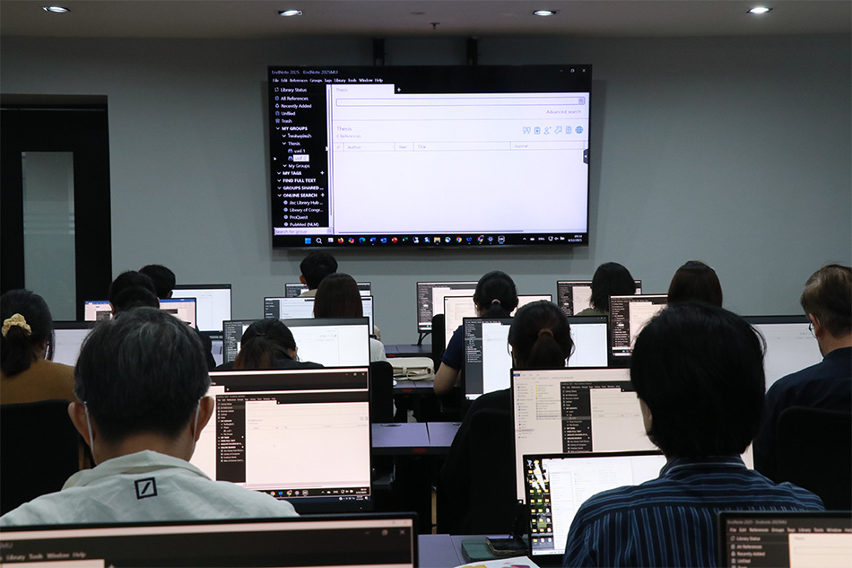 กองเทคโนโลยีสารสนเทศจัดอบรมเชิงปฏิบัติการรุ่นที่ 1 การใช้งานโปรแกรม EndNote 2025 หลักสูตร “EndNote Bibliographic Management Tools”